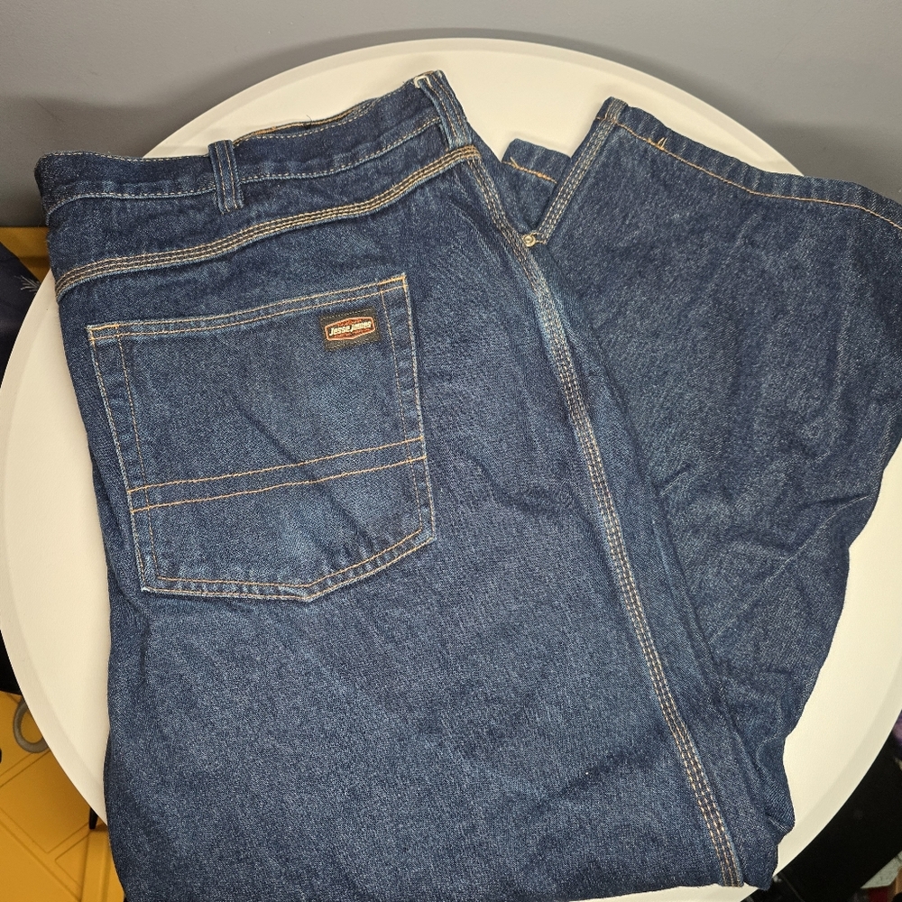 Jesse James Industrial/Construction Workwear Jeans-Mens 44x32-Blue-Durable Denim